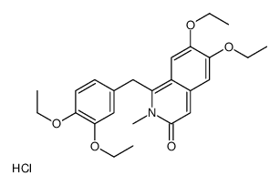 1-[(3,4-diethoxyphenyl)methyl]-6,7-diethoxy-2-methyl-2H-isoquinolin-2-ium-3-one,chloride结构式