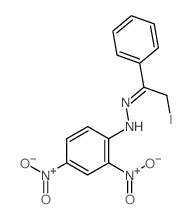 Ethanone,2-iodo-1-phenyl-, 2-(2,4-dinitrophenyl)hydrazone Structure