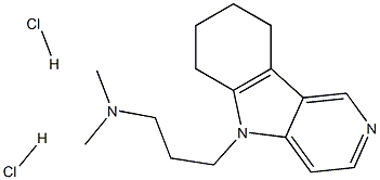 N,N-diMethyl-3-(6,7,8,9-tetrahydro-5H-pyrido[4,3-b]indol-5-yl)propan-1-aMine dihydrochloride Structure