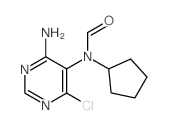 N-(4-amino-6-chloro-pyrimidin-5-yl)-N-cyclopentyl-formamide Structure