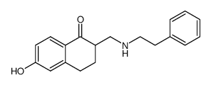 6-Hydroxy-2-(phenethylamino-methyl)-3,4-dihydro-2H-naphthalen-1-one Structure