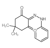 5,5-dimethyl-2-(phenylhydrazinylidene)cyclohexane-1,3-dione Structure