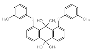 9,10-Anthracenediol,9,10-dihydro-9,10-dimethyl-1,8-bis[(3-methylphenyl)thio]- picture