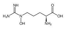 Nδ-hydroxy-L-arginine Structure