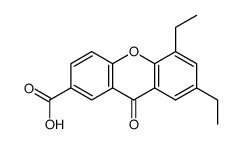 5,7-diethylxanthone-2-carboxylic acid结构式