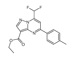 ethyl 7-(difluoromethyl)-5-(4-methylphenyl)pyrazolo[1,5-a]pyrimidine-3-carboxylate structure