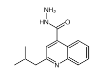 2-(2-methylpropyl)quinoline-4-carbohydrazide Structure
