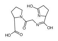 (2S)-1-[2-[[(2S)-5-oxopyrrolidine-2-carbonyl]amino]acetyl]pyrrolidine-2-carboxylic acid结构式