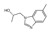 (S)-1-methyl-2-(6-methyl-benzimidazol-1-yl)-ethanol Structure