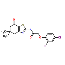 2-(2,4-Dichlorophenoxy)-N-(5,5-dimethyl-7-oxo-4,5,6,7-tetrahydro-1,3-benzothiazol-2-yl)acetamide Structure