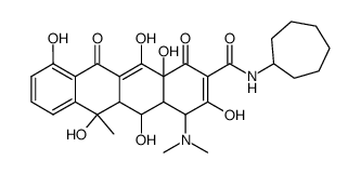N(b)-Cycloheptyl-5-hydroxytetracyclin结构式