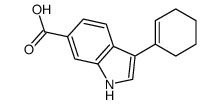 3-(1-环己烯-1-基)-1H-吲哚-6-羧酸结构式