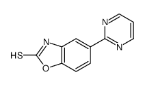 5-pyrimidin-2-yl-3H-1,3-benzoxazole-2-thione结构式