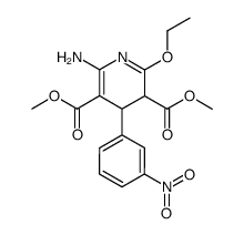 6-amino-2-ethoxy-4-(3-nitro-phenyl)-3,4-dihydro-pyridine-3,5-dicarboxylic acid dimethyl ester Structure