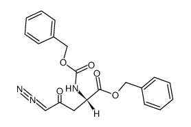 benzyl L-2-benzyloxycarbonylamino-5-diazo-4-oxopentanoate结构式