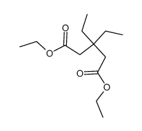 diethyl 3,3-diethylpentanedioate Structure