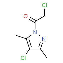 1H-Pyrazole, 4-chloro-1-(chloroacetyl)-3,5-dimethyl- (9CI) Structure