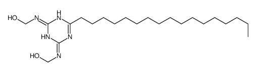 [[4-heptadecyl-6-(hydroxymethylamino)-1,3,5-triazin-2-yl]amino]methanol Structure