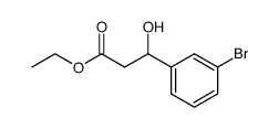 ethyl 3-hydroxy-3-(3-bromophenyl)-propanoate结构式