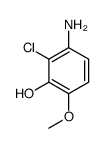 Phenol,3-amino-2-chloro-6-methoxy- Structure