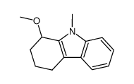 1-Methoxy-9-methyl-1,2,3,4-tetrahydrocarbazole结构式