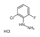 2-CHLORO-6-FLUOROPHENYLHYDRAZINE HYDROCHLORIDE Structure