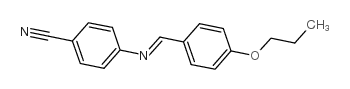 4’-丙氧基苄基-4-氰基苯胺结构式