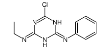 6-chloro-4-N-ethyl-2-N-phenyl-1,3,5-triazine-2,4-diamine Structure