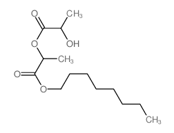 octyl 2-(2-hydroxypropanoyloxy)propanoate structure