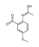 N-(4-methylsulfanyl-2-nitrophenyl)acetamide结构式