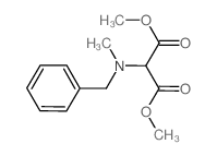dimethyl 2-(benzyl-methyl-amino)propanedioate结构式