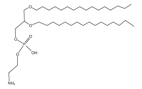 1,2-di-O-hexadecyl-rac-glycero-3-phosphonoxy ethyl amine Structure