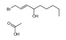 acetic acid,1-bromonon-2-en-4-ol结构式