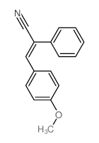 (Z)-3-(4-methoxyphenyl)-2-phenyl-prop-2-enenitrile structure