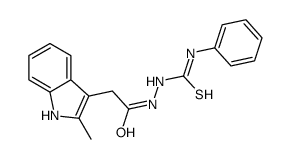 1-[[2-(2-methyl-1H-indol-3-yl)acetyl]amino]-3-phenylthiourea Structure