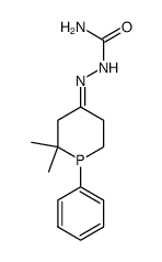 2,2-dimethyl-1-phenyl-phosphinan-4-one semicarbazone结构式