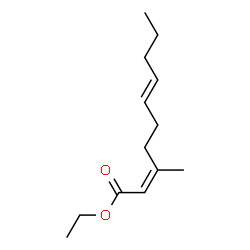 (2Z,6E)-3-Methyl-2,6-decadienoic acid ethyl ester Structure