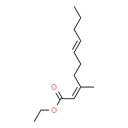 (2Z,6E)-3-Methyl-2,6-decadienoic acid ethyl ester结构式