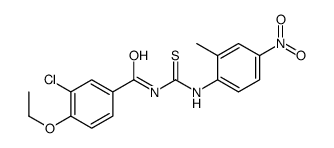 3-chloro-4-ethoxy-N-[(2-methyl-4-nitrophenyl)carbamothioyl]benzamide结构式