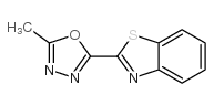 Benzothiazole, 2-(5-methyl-1,3,4-oxadiazol-2-yl)- (9CI) structure