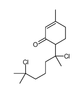 6-(2,6-dichloro-6-methylheptan-2-yl)-3-methylcyclohex-2-en-1-one结构式