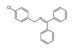 N-[(4-chlorophenyl)methyl]-1,1-diphenylmethanimine结构式