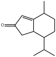 1,4,5,6,7,7a-Hexahydro-4-methyl-7-(1-methylethyl)-2H-inden-2-one结构式