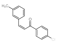 1-(4-chlorophenyl)-3-(3-methylphenyl)prop-2-en-1-one structure