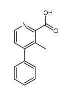 3-methyl-4-phenylpyridine-2-carboxylic acid结构式