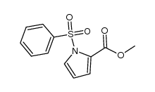 methyl 1-(phenylsulfonyl)-1H-pyrrole-2-carboxylate结构式