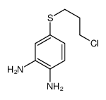 4-(3-chloropropylsulfanyl)benzene-1,2-diamine结构式