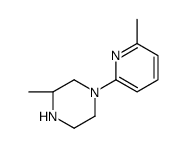 Piperazine, 3-methyl-1-(6-methyl-2-pyridinyl)-, (3R)- (9CI) Structure