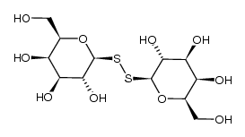 thio [1-thio-β-D-galactopyranose]-(1,1)-S-1-thio-β-D-galactopyranoside结构式