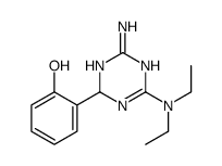2-[2-amino-6-(diethylamino)-1,4-dihydro-1,3,5-triazin-4-yl]phenol Structure